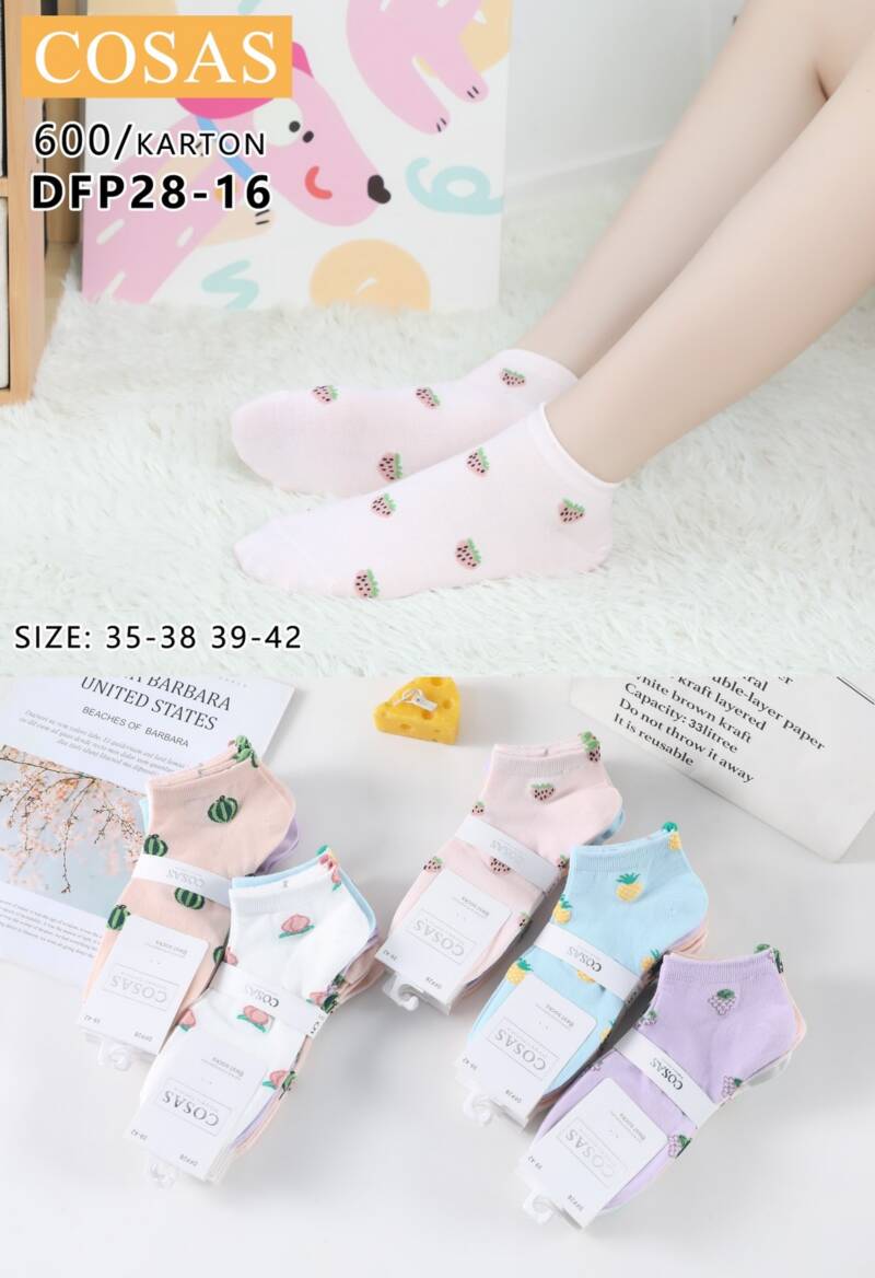 Skarpety damskie Roz 35-42, Mix kolor Paczka 40 szt